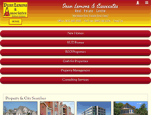 Tablet Screenshot of deanlemons.com